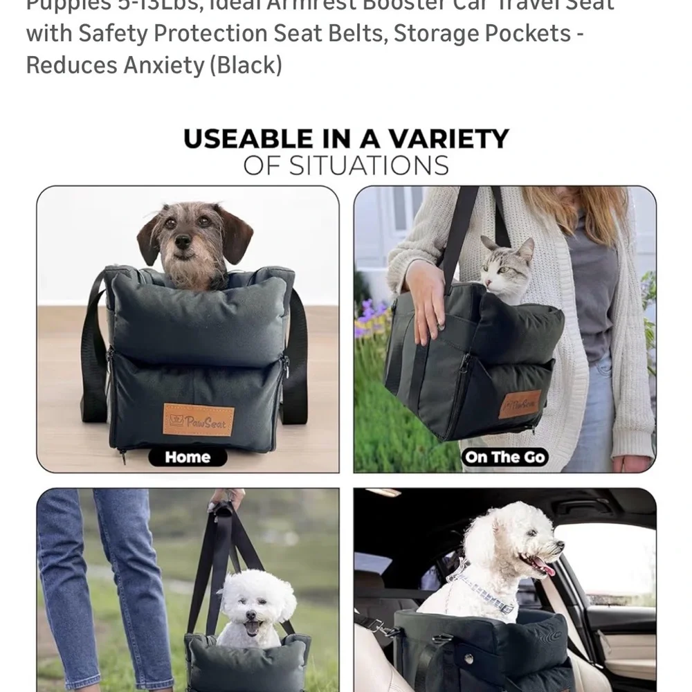 Black Pet Carrier Bag